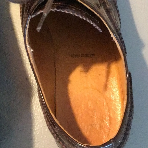 Dolce Vita Brown Patent Oxfords With Chunky Sole - Picture 9 of 11